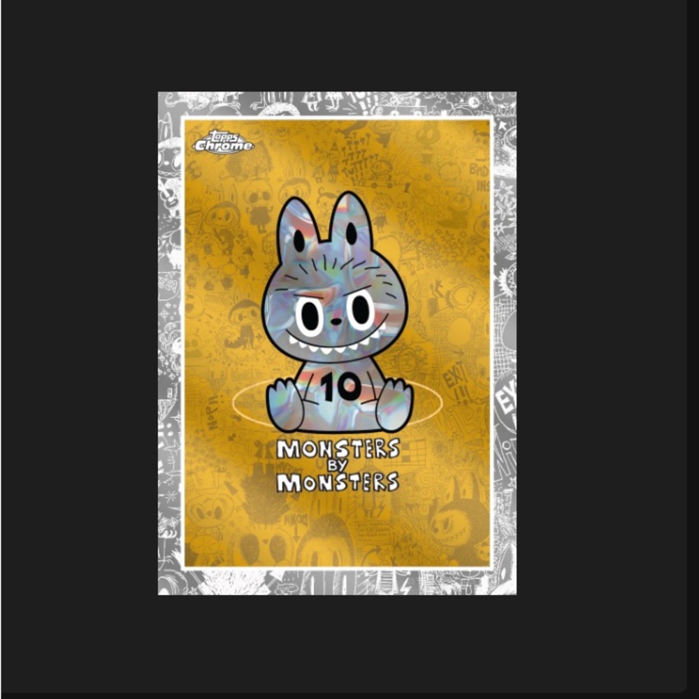 Labubu x Topps Chrome The Monsters 10th Anniversary Hobby Box Trading Card Set - Picture 6 of 16